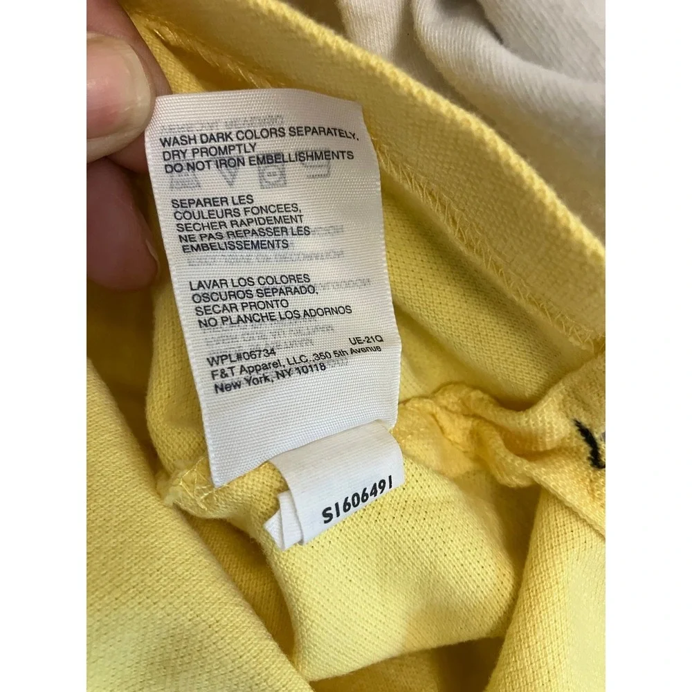 Tommy Hilfiger 2016 Butter Yellow‎ Polo Boys Size Medium 12/14